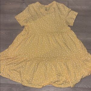 George yellow polka dot dress, women’s XL, flowy babydoll style, good condition.